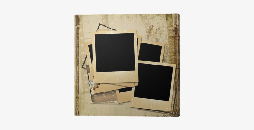 Grunge Background With Old Polaro - Photograph, transparent png download