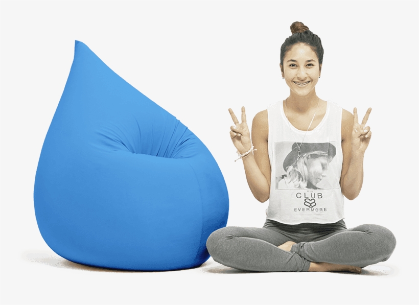 Beanbag Elly Turquoise - Goede Zitzak, transparent png download