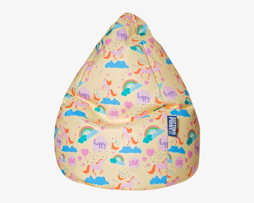 Unicorn - Pouf Poire Enfant Univers Licorne L, transparent png download