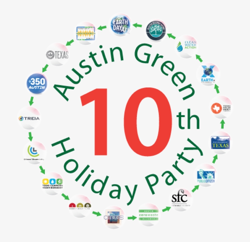 The 10th Annual Austin Green Holiday Party Treia-texas - Circle, transparent png download