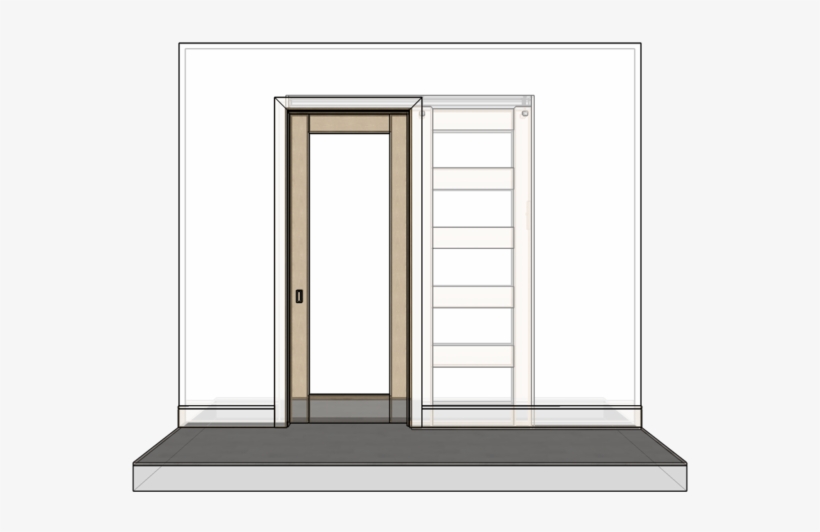 Pocket Door Frame With Stop, transparent png download