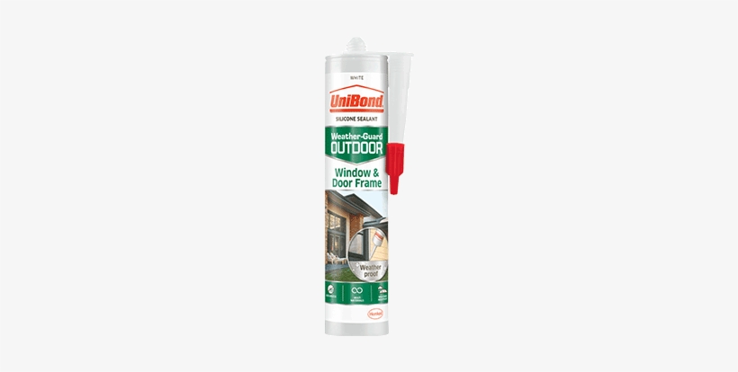 Window & Door Frame Sealant - Unibond Weather Guard White For Interior And Exterior, transparent png download