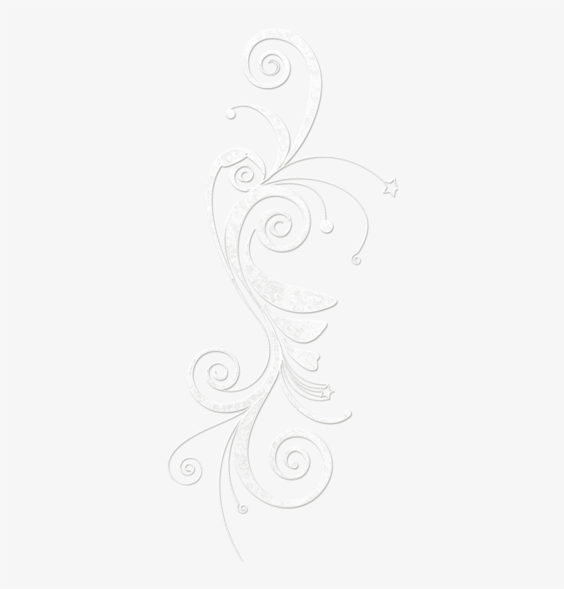 White Flourish Png Transparent Png 342x870 Free Download On Nicepng