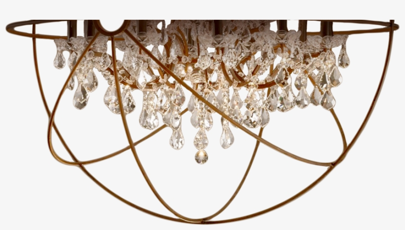 Flourish Atlanta - Amonson Lighting Foucault's Orb Crystal Chandelier,, transparent png download