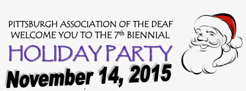 Title 2015 Holiday Party - Santa Claus, transparent png download