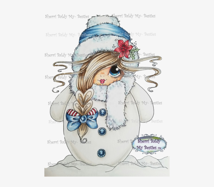 Instant Download My Besties ~ Scann0088 "snow Girl" - My Besties Single-sided Paper 15cm X 15cm 8/pkg-bee, transparent png download