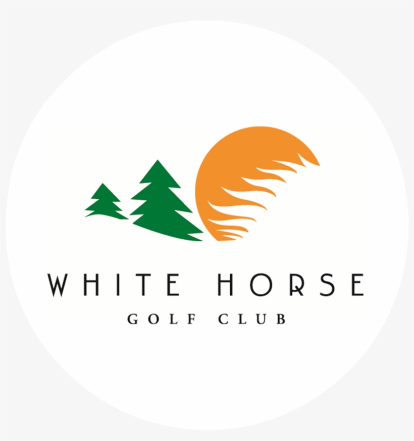 Round White Horse Logo - White Horse Golf Club, transparent png download