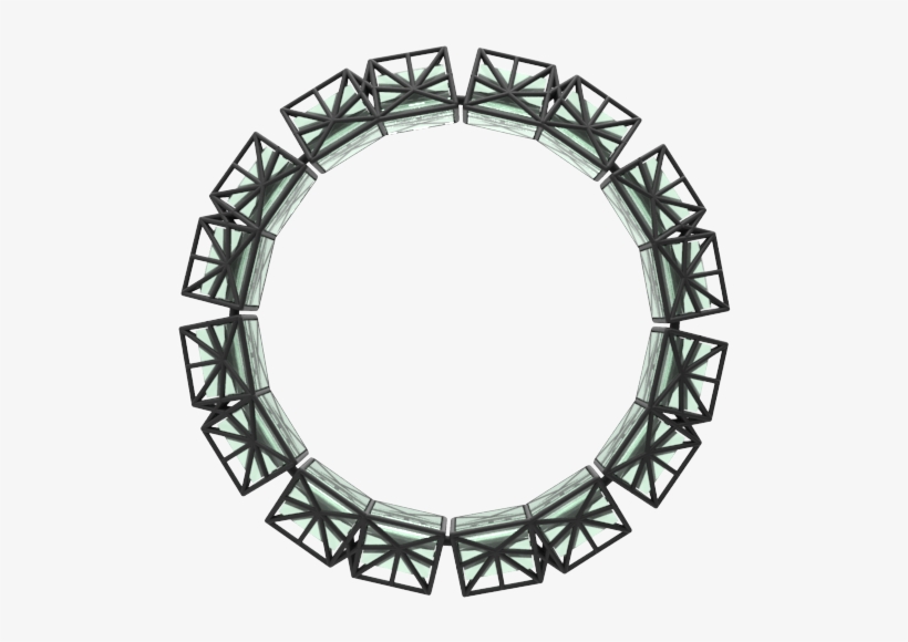 Glass Cage Thin Bracelet - Sacred Geometry, transparent png download