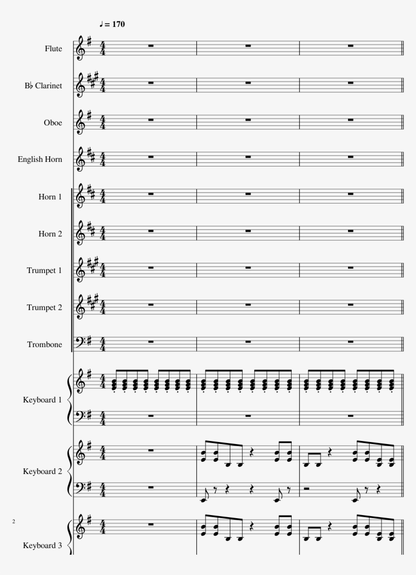 Lg-108167967 Sheet Music 3 Of 32 Pages - Music, transparent png download