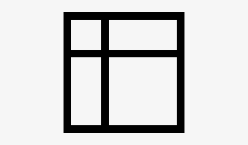Layout Design Interface Square Button Outline Vector - Table Grid Png, transparent png download