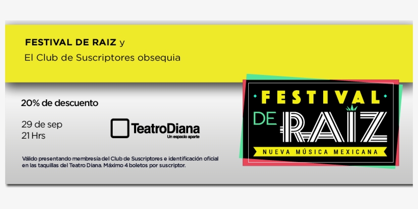 Club De Suscriptores Mural - Teatro Diana, transparent png download