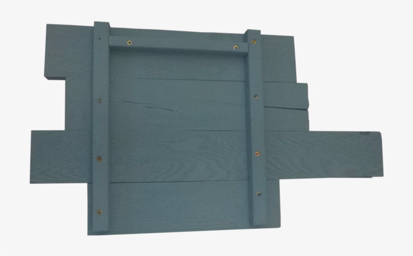 "spirit Lead Me" String Cross On Blue Painted Panel - Plank, transparent png download