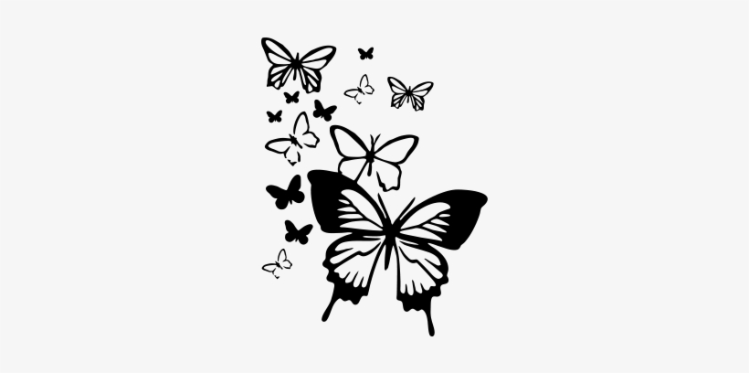 Cor Da Geladeira - Borboletas Adesivo, transparent png download