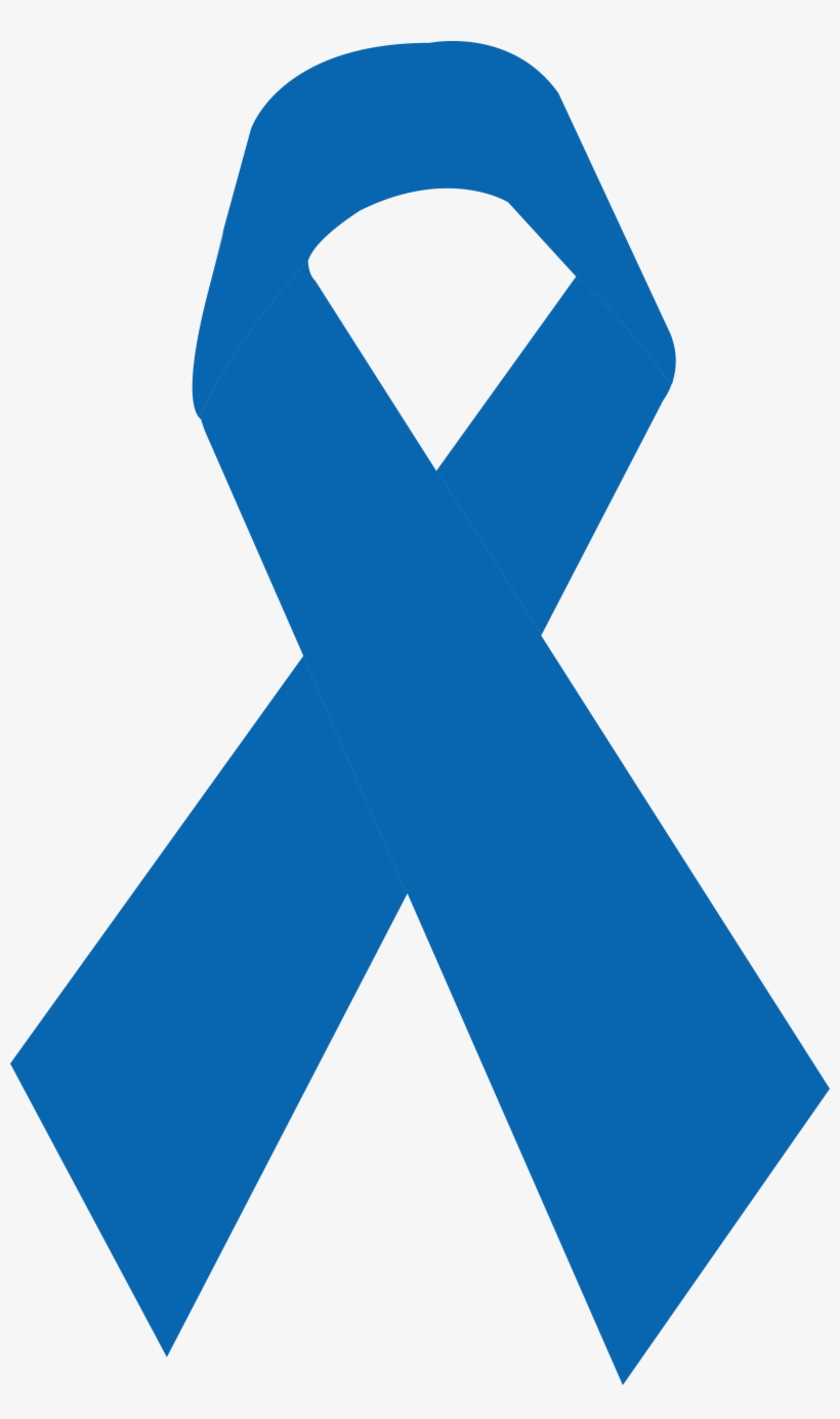 Laço De Fita Azul - Colorectal Cancer Awareness Month, transparent png download