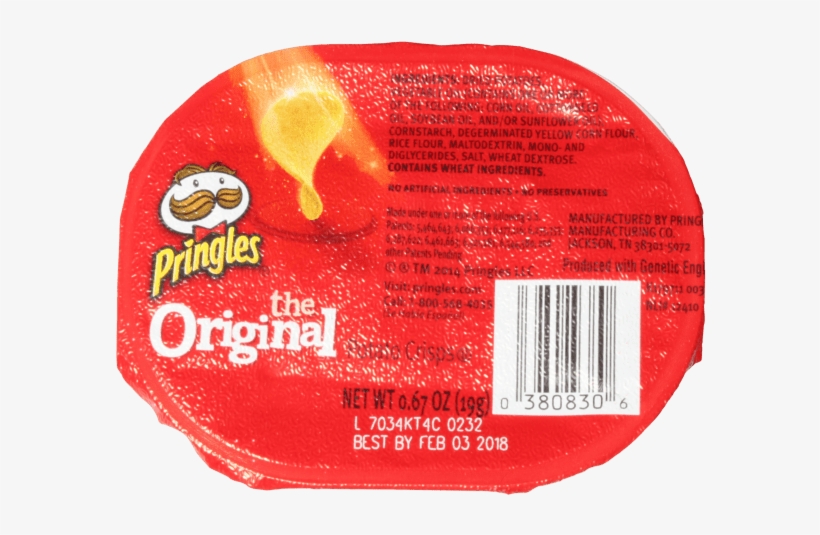 Pringles The Original Potato Crisps - Pringles Original Flavored Potato Chips - 32 Individual, transparent png download