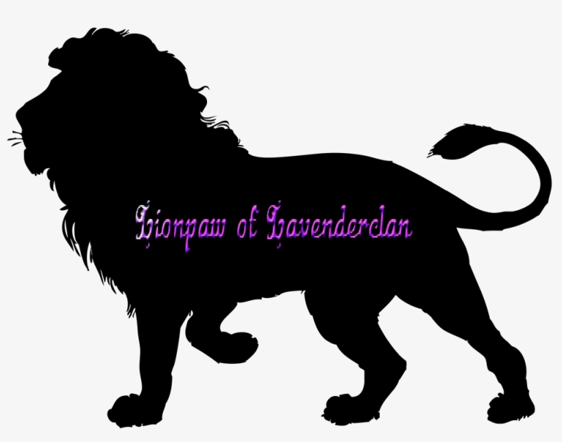 Lionpaw Of Lavenderclan - Siluetas De Animales Salvajes, transparent png download