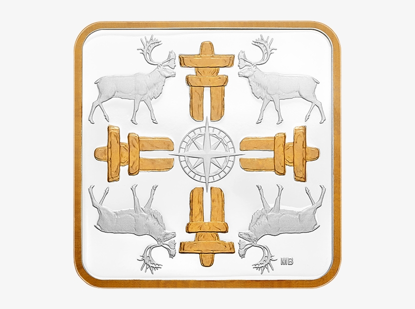 Pure Silver Gold-plated Coin - Silver, transparent png download