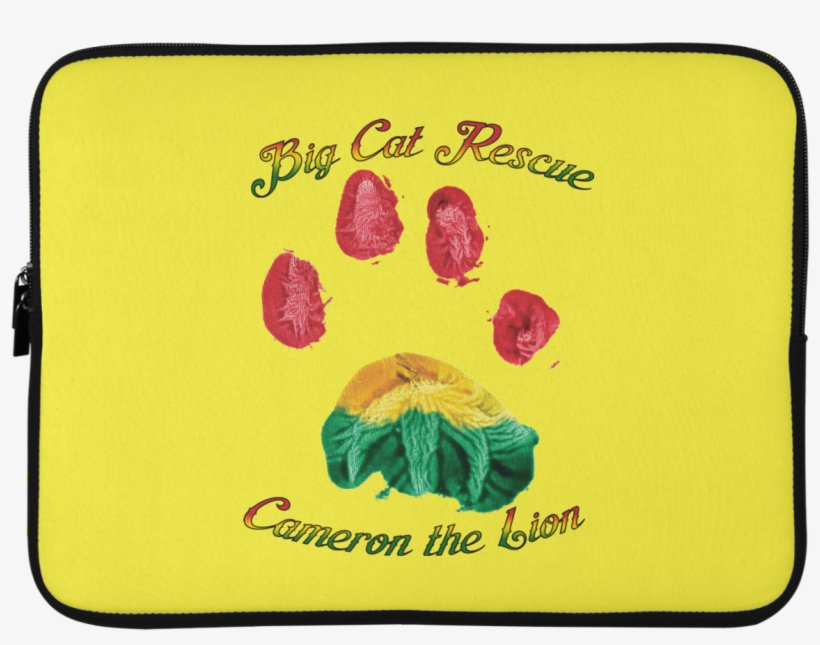 Cameron Lion Paw Print Laptop Sleeve - Lion, transparent png download