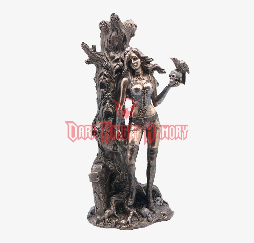 Bronze Gothic Girl By Ghost Tree Statue - Veronese Bronze Gothic Girl Statue By Ghost Tree, transparent png download