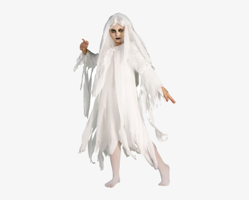 Child Ghost Girl Costume - Halloween Girl Ghost Costumes, transparent png download