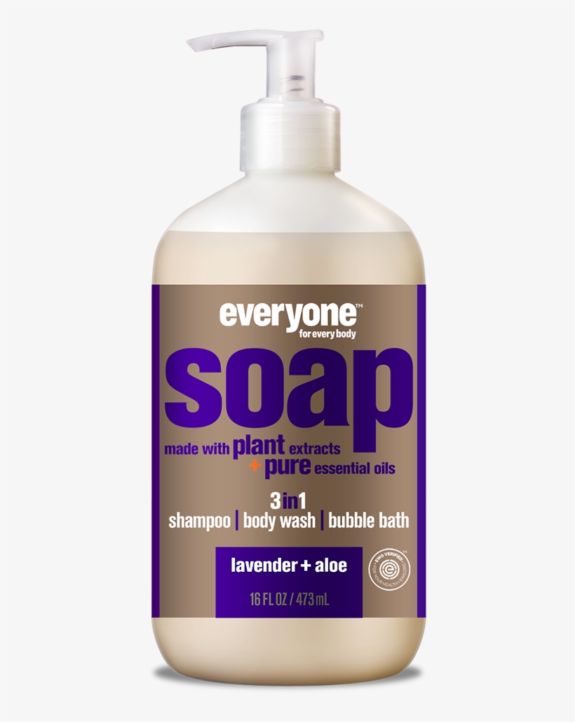 Everyone For Kids 3 In 1 Lavender Lullaby Soap 16oz - Soap, transparent png download