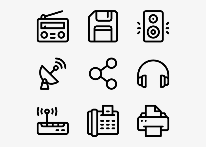 Media Technology - Real Estate Icons Transparent, transparent png download