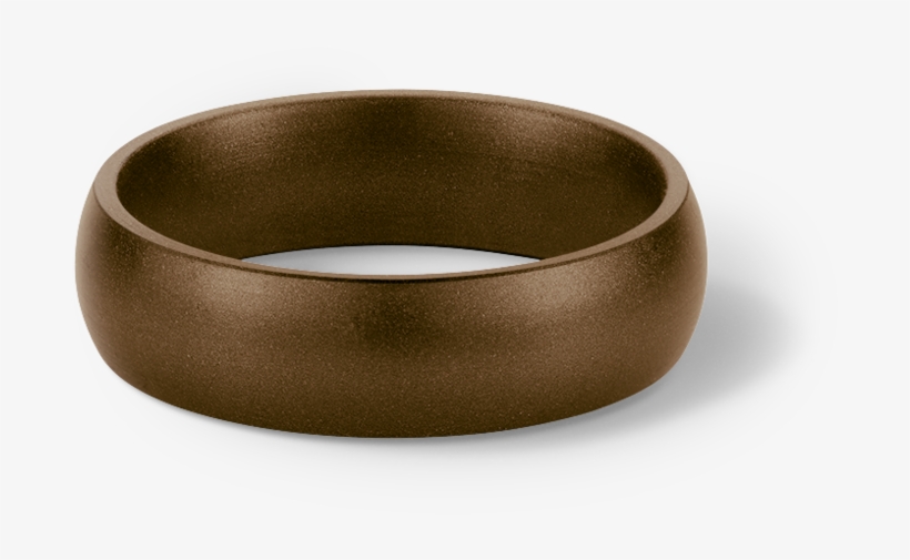 Antique Metallic Silicone Wedding Ring, transparent png download