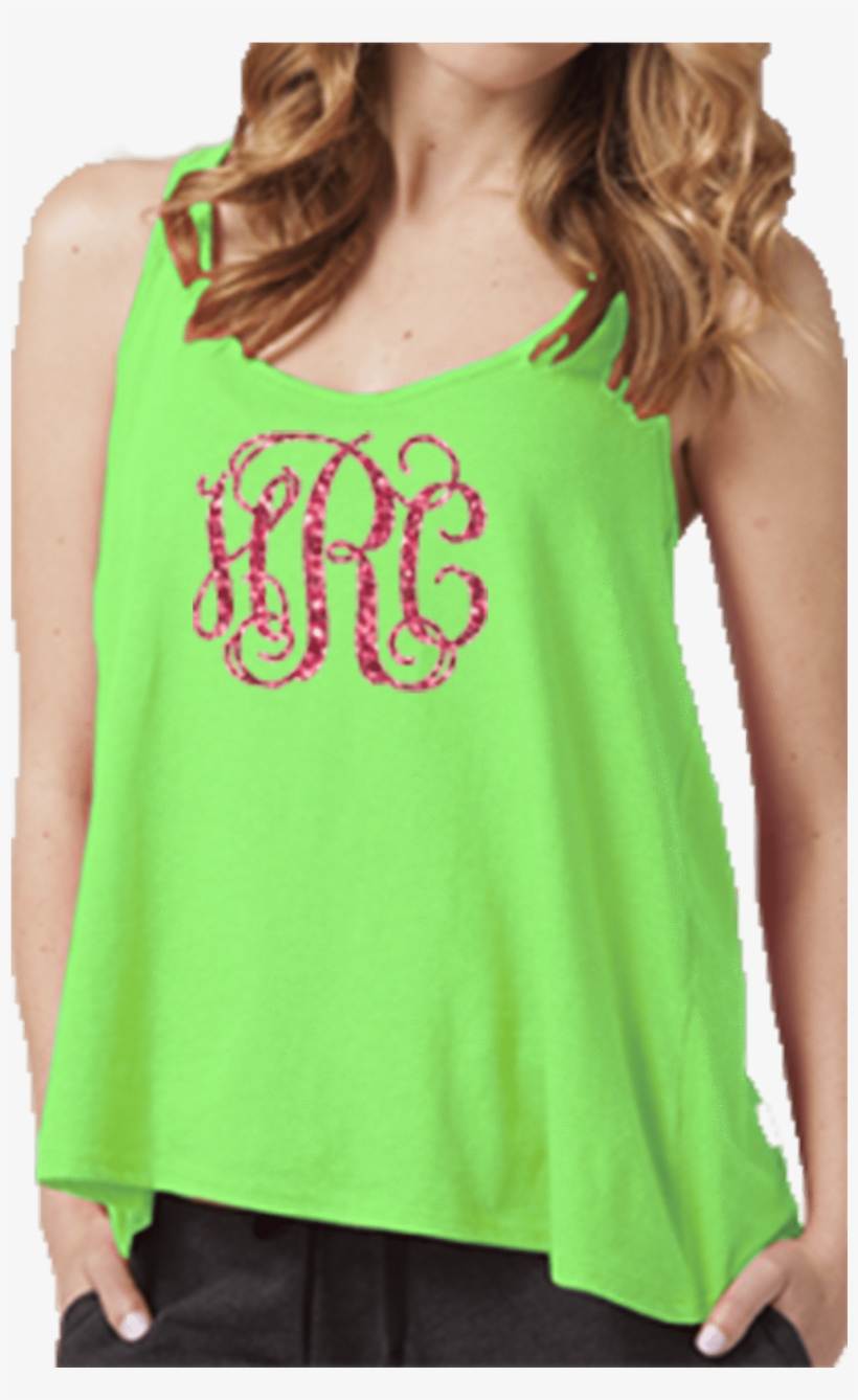 Lime Flare Tank Top - Girl, transparent png download