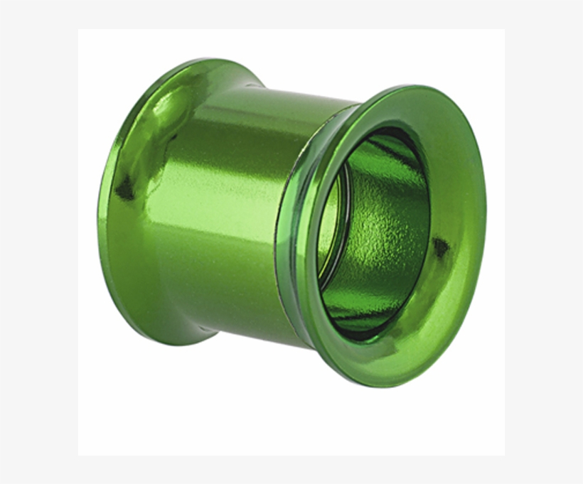 Freshtrends Green Anodized Steel Double Flare Tunnel - Surgical Stainless Steel, transparent png download