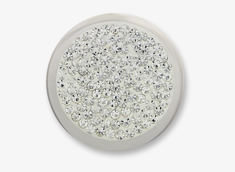 Diamond Disc Small Stainless Steel White Swarovski - Mi Moneda - Monedas | Wit | Dd-13-s, transparent png download