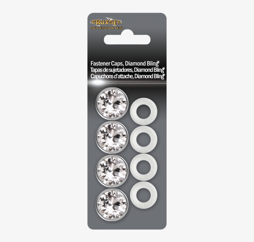 Fastener Caps, Diamond Bling - Cruiser Accessories 82730 Fastener Caps Diamond Bling, transparent png download