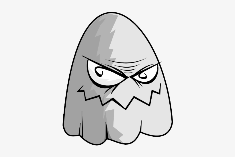 Halloween Ghost Clipart - Angry Ghost Clipart, transparent png download