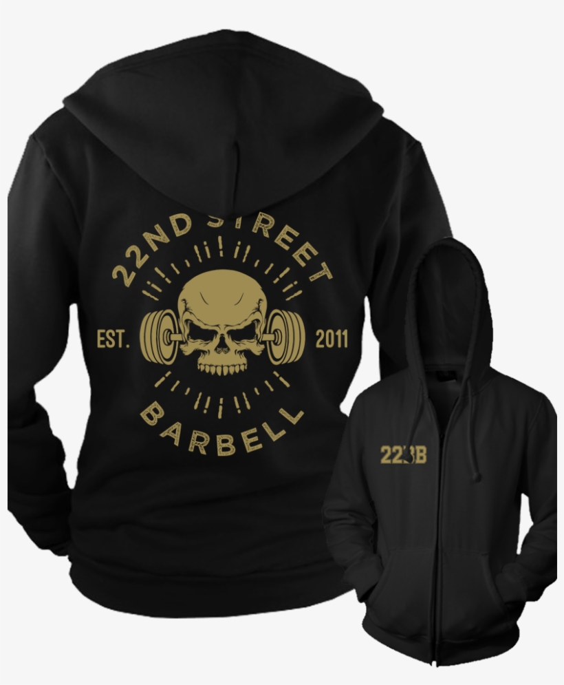 22bb "gold Skull" Zip Up Hoodie - Tribal Skull On Black Mouse Pad, transparent png download