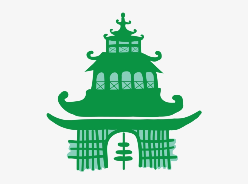 Green Pagoda Wallpaper - Green, transparent png download