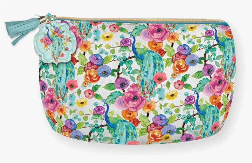 Pagoda Peacock Pouch - Wristlet, transparent png download