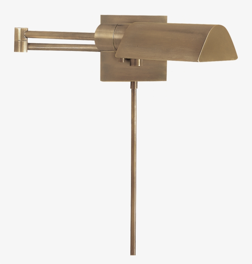 Studio Swing Arm Wall Light In Antique Nickel - Visual Comfort 92025an Studio 25 Inch 60 Watt Antique, transparent png download