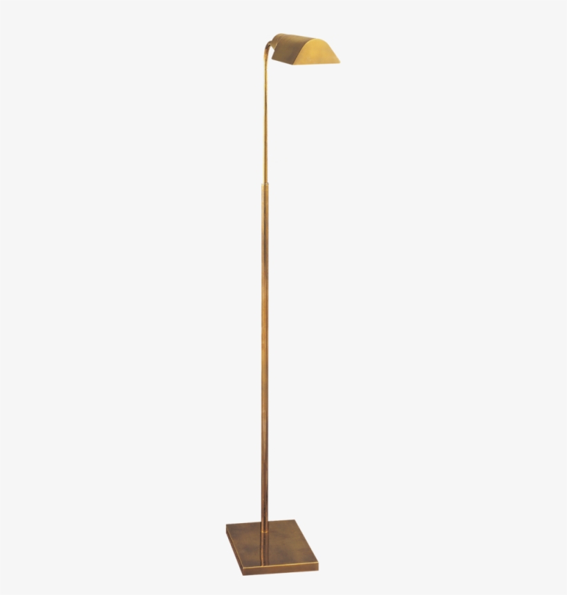 Studio Adjustable Floor Lamp In Hand-rubbed Anti - Brass Task Floor Lamp, transparent png download