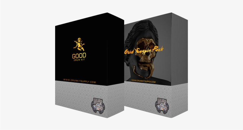 Drumkitsupply Good Drum Kit & Gold Skull Sample Pack - Action Figure, transparent png download