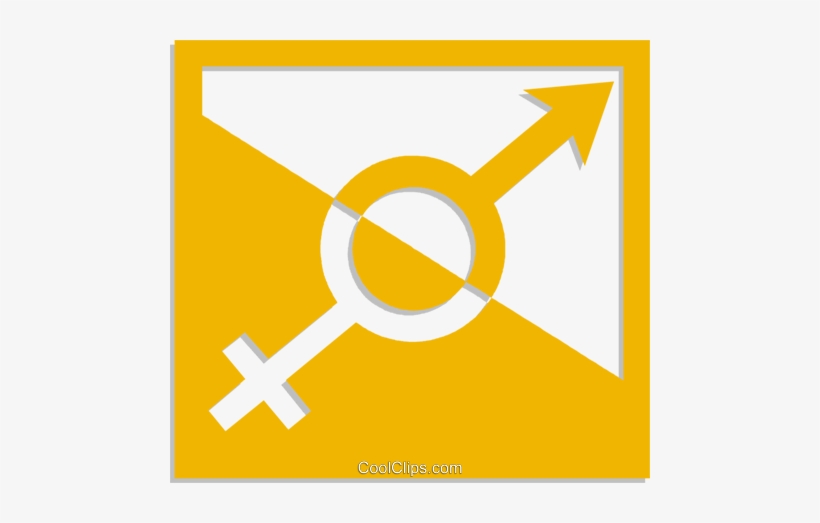 Male/female Symbol Royalty Free Vector Clip Art Illustration - Símbolo Masculino E Feminino Word, transparent png download