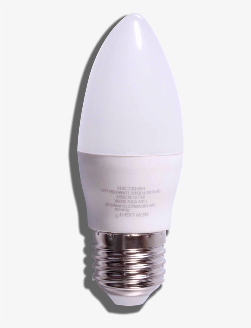 Bombillos Led Vela 5w New Light - New Light, transparent png download