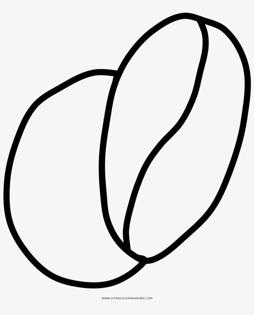 Dibujo De Granos De Café Para Colorear - Line Art, transparent png download