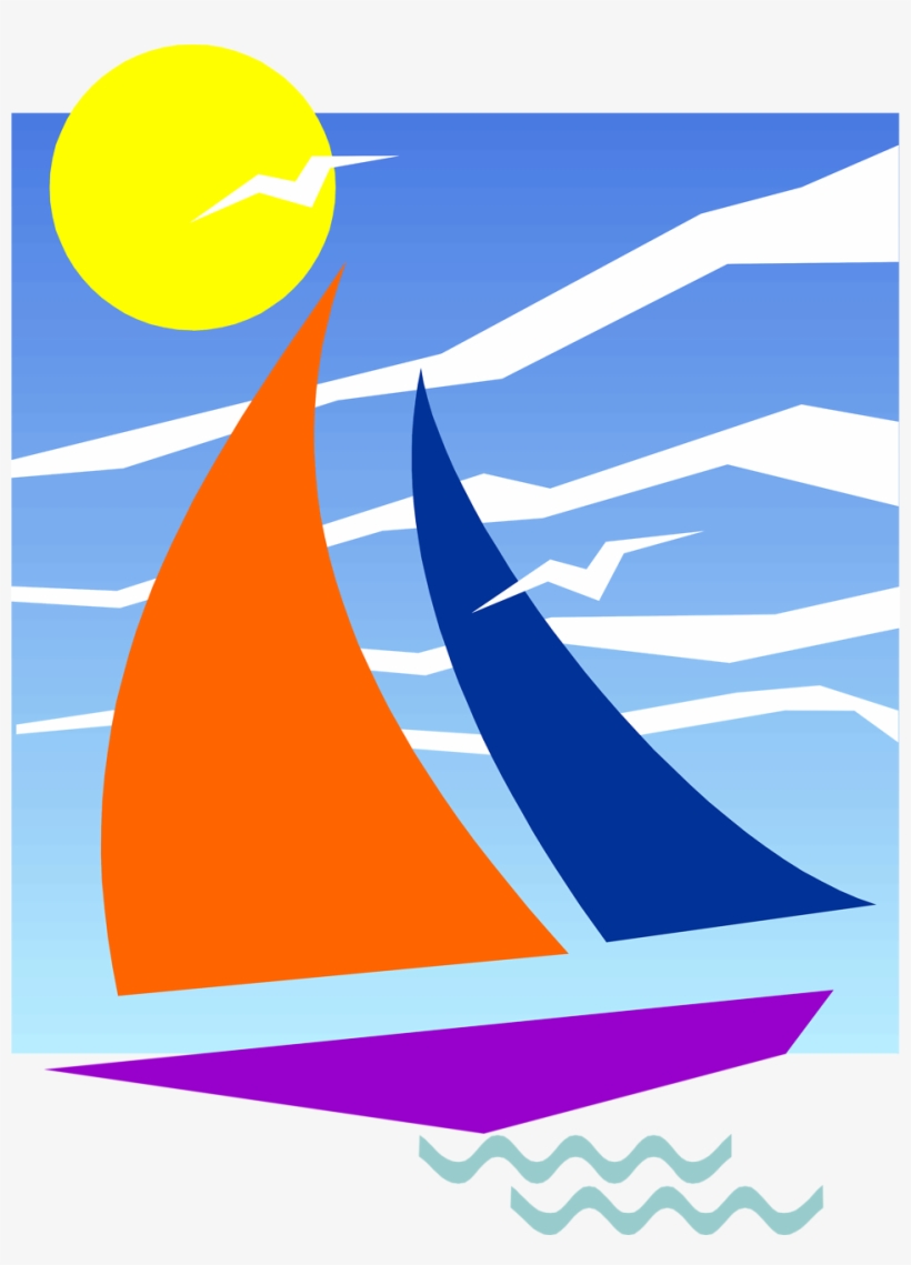 Sailing Boat Clipart Free, transparent png download