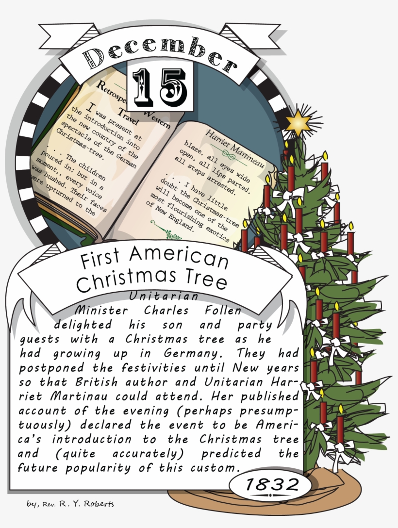 December Fifteenth, The First American Christmas Tree - 501 Mackenzistas, transparent png download