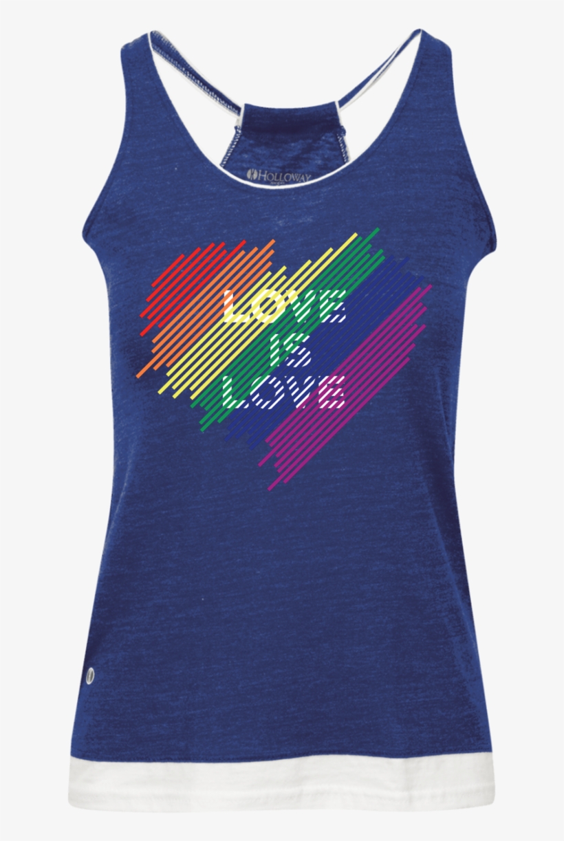 Love Is Love Heart Vintage Heathered Tank - Gym Hair Don't Care Juniors' Vintage Heathered Tank, transparent png download