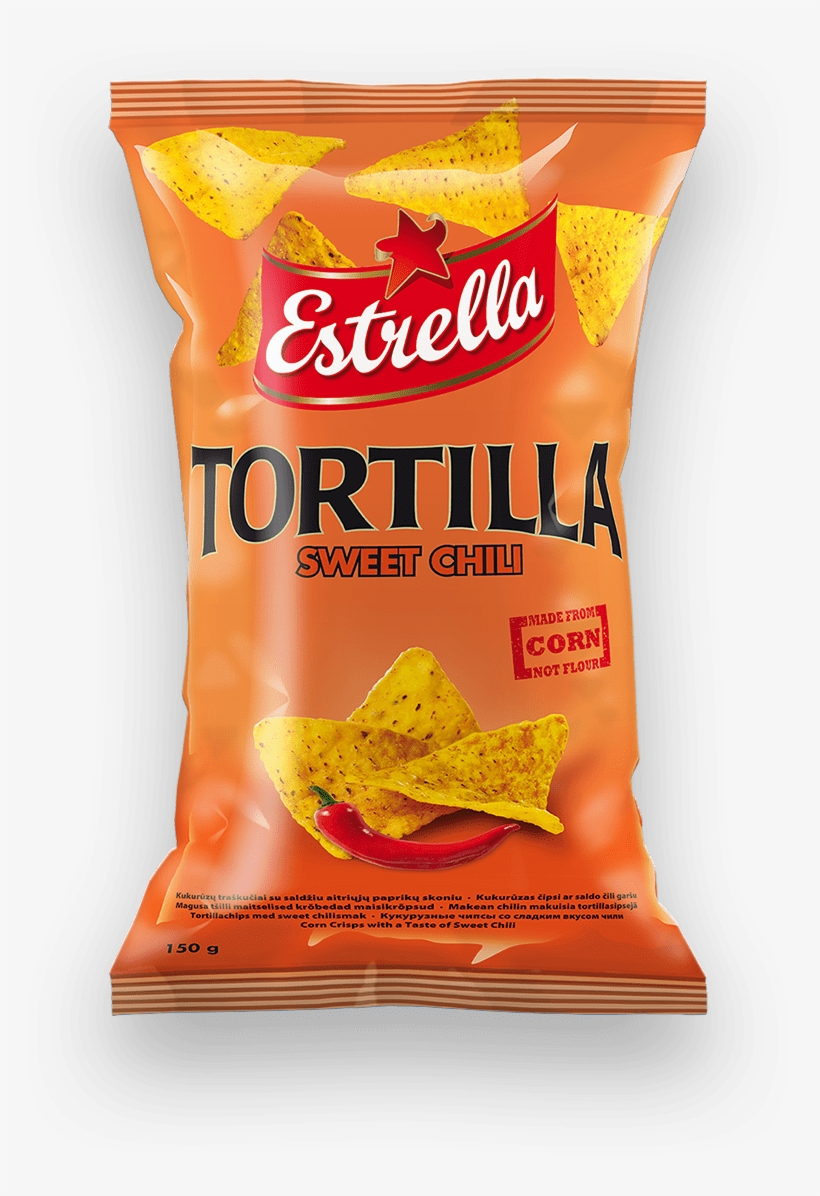 Tortilla Chips Sweet Chili - Estrella Tortilla, transparent png download