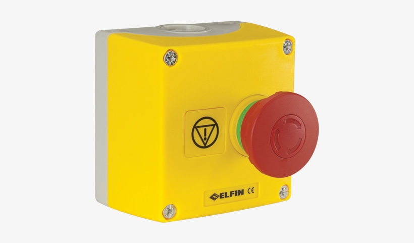 Abs Push Button Enclosure 85x85x60 With Red Mushroom - Home Appliance, transparent png download