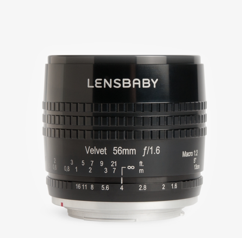 Lensbaby's Velvet 56 Lens Provides A Buttery Smooth, - Lensbaby Velvet 56 Lens - 56 Mm - F/1.6 - Nikon F, transparent png download