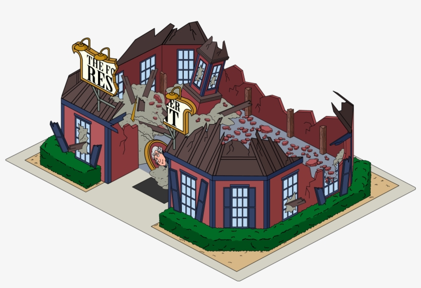 Building Foundingfatherrestaurant Destroyed - Building, transparent png download