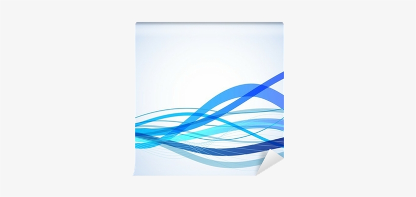 Horizontal Blue Wavy Stripes Background - Blue, transparent png download