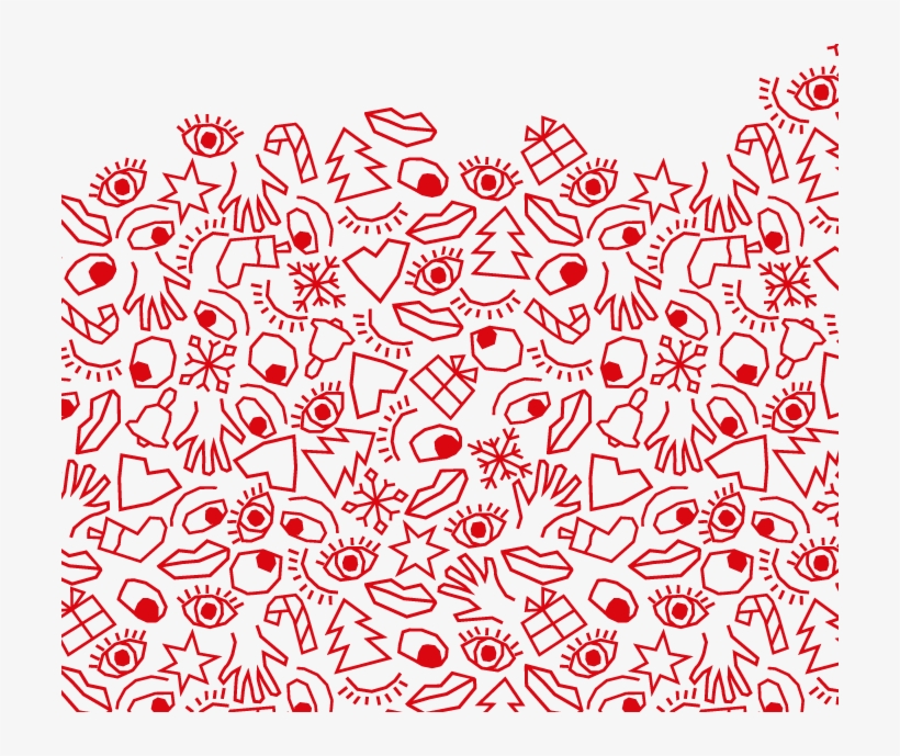 Pattern In Red And White - Motif, transparent png download
